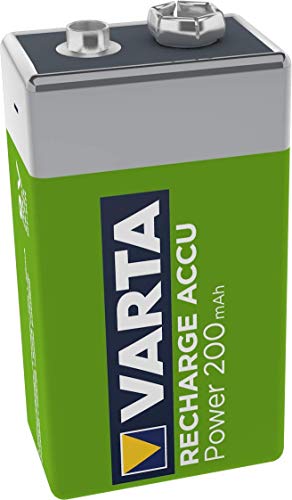 VARTA 56722101401 Pila Recargable, 200 mAh, Verde, Pack de 1