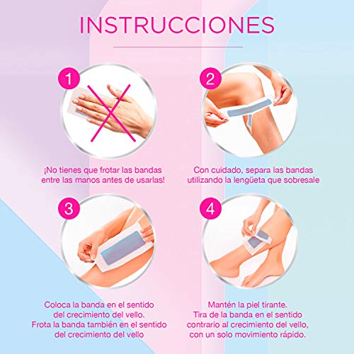 Veet Bandas de Cera Fria Depilatoria para Depilación de Cuerpo y Piernas con Aceite de Almendras, Easy Gelwax, Pieles Sensibles, 3 x 20 bandas, Total 60 Unidades