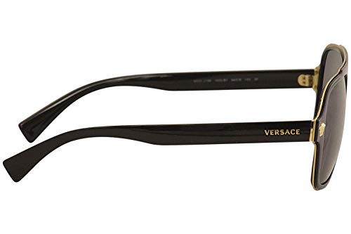 Versace 0VE2199 Gafas De Sol, Negro, 55 para Hombre