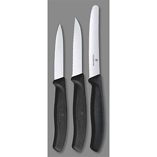 Victorinox Cuchillo, Acero Inoxidable, Negro, Medium