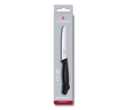 Victorinox Cuchillo, Acero Inoxidable, Negro, Medium