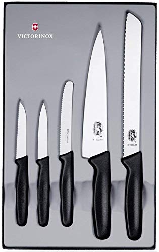 Victorinox Cuchillo, Acero, Negro, Mediano