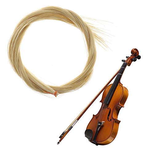 Violín Arco Caballo Caballo Cabello Natural Color Natural No blanqueado 29 Pulgadas Largo Para Violín Violín Violín Violín Violola Violín Violín