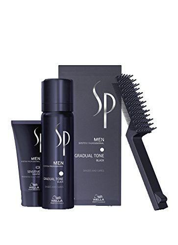 Wella SP Men - Set de espuma de pigmento negro Gradual Tone (60 ml) + champú (30 ml)