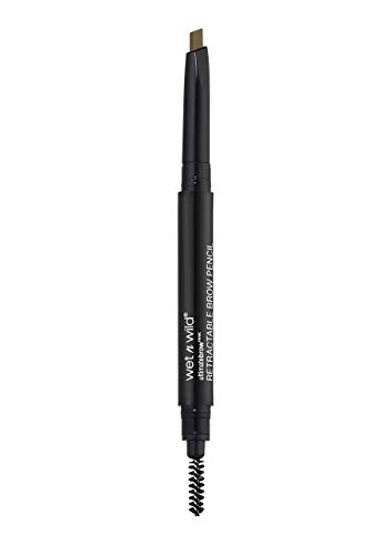 Wet n Wild Ultimate Ash Brow Retractable - Lápiz para cejas, Retráctil, Punta Triangular, Textura Suave, Color Ash Brown - 1 unidad (ceniza marrón) (E626A)