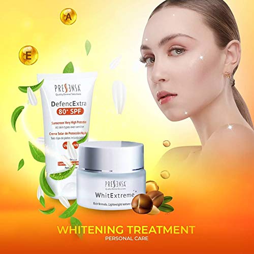 WhitExtreme, CREMA ACLARANTE, para las manchas producidas por la edad. Tratamiento para la piel dañada por el sol y arrugas. 50 ml