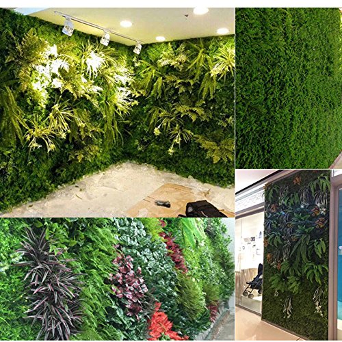 XIAMUSUMMER Simulación de césped Artificial Ximusummer, Micro Paisaje, decoración de césped, Hiedra Artificial para jardín, balcón, casa, Miniatura, decoración de Pared, Valla de jardín de eucalipto