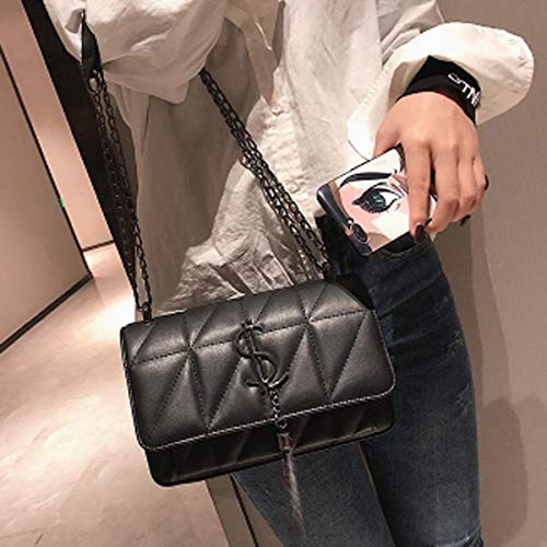 YYwangpu Women's Clutch Black Black 22.5 * 8 * 15cm