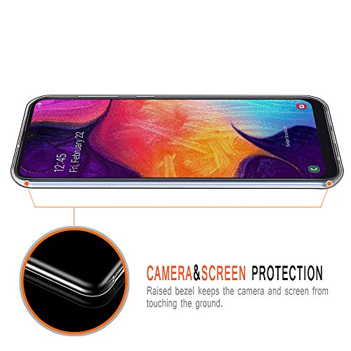 ZhuoFan Funda Samsung Galaxy A50 / A30s, Cárcasa Silicona Transparente con Dibujos Diseño Suave TPU Gel Antigolpes de Protector Piel Case Cover Bumper Fundas para Samsung A50 / A30s, Girl Boss