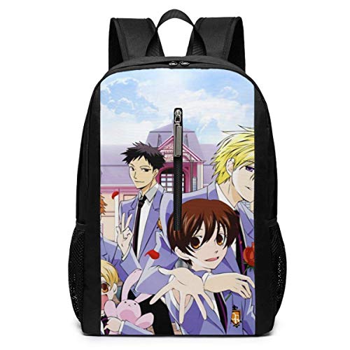 ZYWL Mochila de Viaje de 17 Pulgadas de Ouran High School Host Club