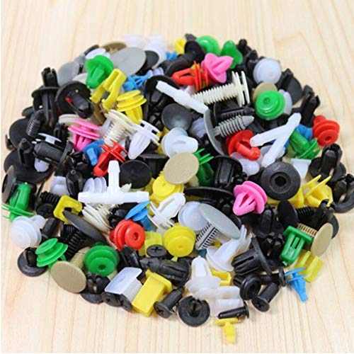 100pcs aleatoria mezclando los clips del coche universal Fender parachoques plástico Menaje Auto plástico Fastener (Paquete de 100)