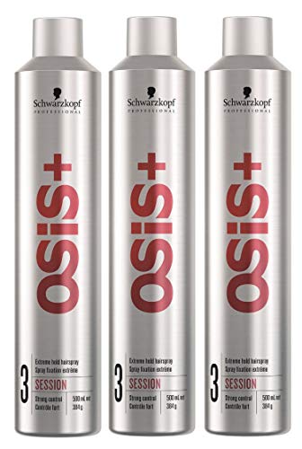 3 x Schwarzkopf Osis Session Laca para el pelo para extremo Aguanta 500 ml