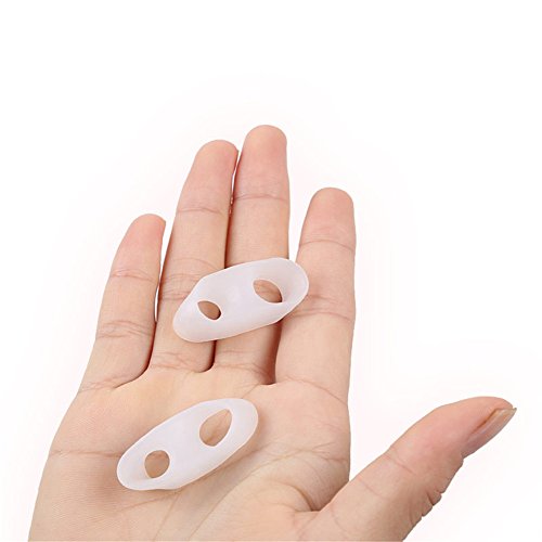 4 x Premium separador pequeñas ZEH Hallux Valgus corrector para tratar Soporte Dolor suave y cómodo de silicona Soft Gel