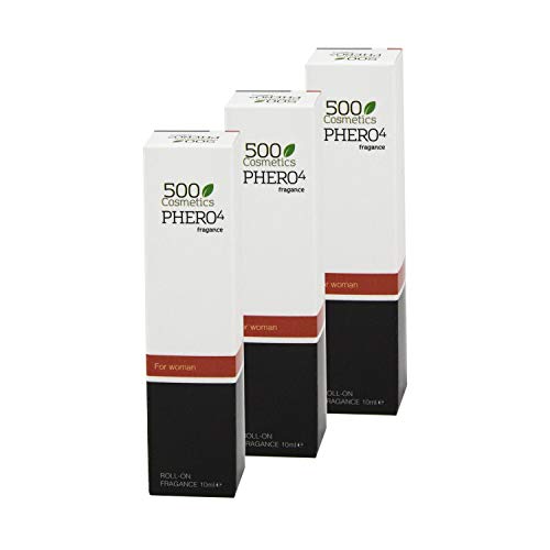 500 Cosmetics Phero 4 woman, perfume con 4 tipos de feromonas para mujer (3x10ml)