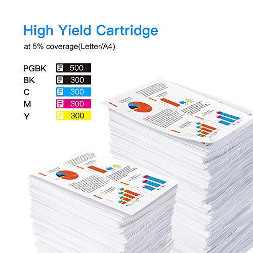 6 LxTek Cartucho de Tinta Compatible para Canon PGI-570 CLI-571 XL 570XL 571XL para Canon PIXMA TS5050 MG5750 TS6051 MG6850 TS6050 MG5700 MG5751 MG5752 MG6800 MG6851 MG6852 TS5051 TS5055
