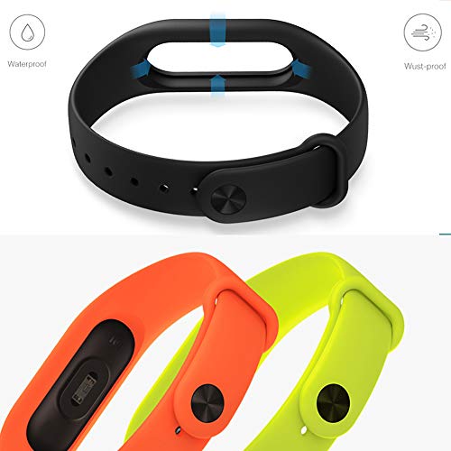 Acalder 13 Piezas Pulsera Xiaomi Mi Band 2 Correas Reloj Silicona Banda para XIAOMI Mi Band 2 Reemplazo - 13 Colores