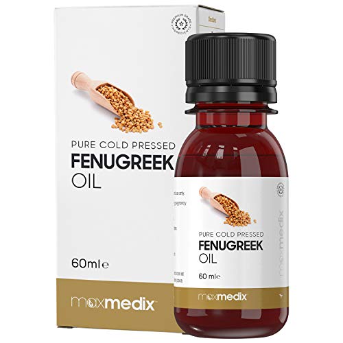 Aceite de Fenogreco 100% Puro Por Prensado en Frío MaxMedix - Ayuda a Aumentar el Busto - Efecto Push Up crece, tonifíca y levanta senos - Ayuda Natural para Realce y Crecimiento del Busto - 60 ml