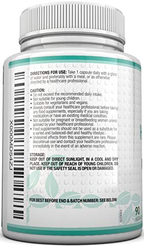 Ácido Hialurónico 300 mg | 90 Cápsulas (Suministro Para 3 Meses) | Tres Veces más Concentrado que Muchas Marcas, por Nu U Nutrition