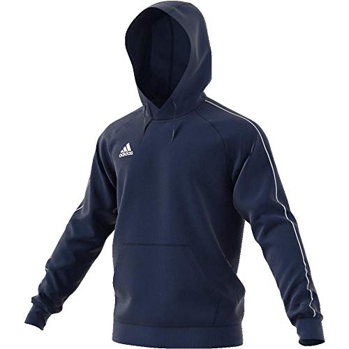 adidas CORE18 Hoody Sudadera con Capucha, Hombre, Azul (Azul/Blanco), L