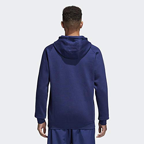 adidas CORE18 Hoody Sudadera con Capucha, Hombre, Azul (Azul/Blanco), L