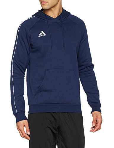 adidas CORE18 Hoody Sudadera con Capucha, Hombre, Azul (Azul/Blanco), L