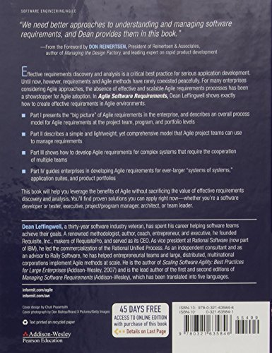 Agile Software Requirements: Lean Requirements Practices for Teams, Programs, and the Enterprise (Agile Software Development Series)