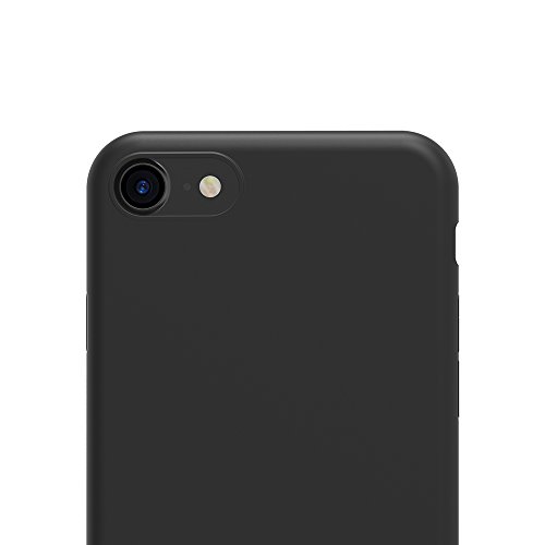 AICEK iPhone 7 / iPhone 8 Funda, Negro TPU Apple iPhone 7 Carcasa Funda Suave Flexible Piel Resistente a los Arañazos Silicona para iPhone 7 / iPhone 8