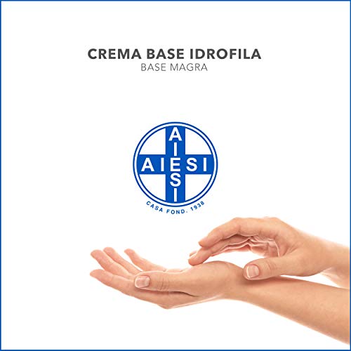 AIESI® Crema Base Hidrofílica pura emulsión neutra magra tarro de 1 Kg ideal para uso Farmacéutico Cosmético y Dermatológico # Made in Italy