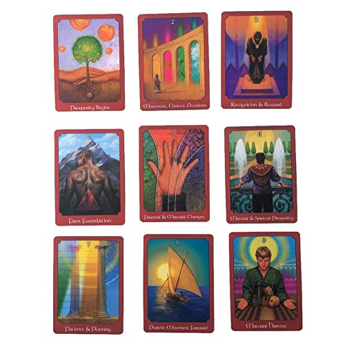 AIZYR Cartas del Tarot En Inglés Completo Juego De Cartas De Oracle Universal Conjuntos De Destino De Adivinación para Fiesta Familiar Juegos De Mesa De Cubierta