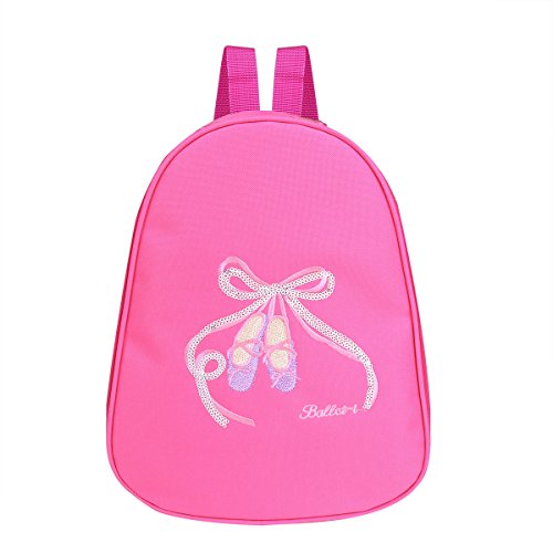 Alvivi Mochila de Danza Ballet Niña Infántil Bailarina Bolsa de Danza Deporte Fitness Gimnasia Rítmica Mochilas Escolares Deportivo Ballet Rosa Oscuro Talla Única