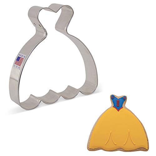 Ann Clark Cookie Cutters Cortador de galletas vestido de novia/vestido de fiesta - 10,2 cm