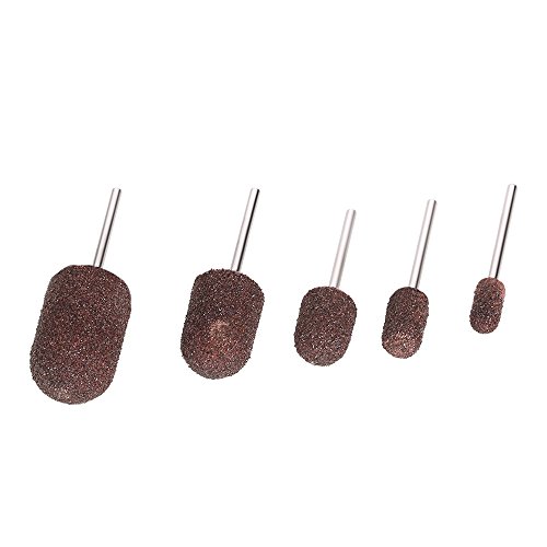 Anself - 5 Uds. Brocas de Torno de Manicura Pedicura (5mm/7mm/13mm/16mm/18mm)