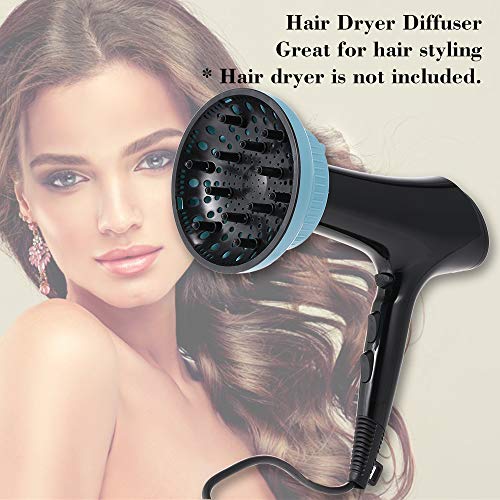 Anself Difusor de Secador de Cabello Secador de Pelo Ajustable Difusor para Accesorios de Peinado de Cabello Rizado u Ondulado