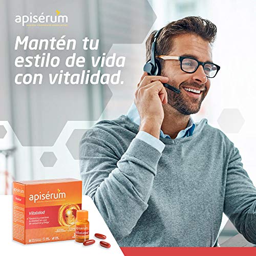 Apisérum Pack Vitalidad Cápsulas - 3 meses de tratamiento - Jalea Real con Vitamina C - Multivitamínico - Vitaminas A,C,D,E,H y grupo B Ayuda a reforzar el sistema inmunitario*