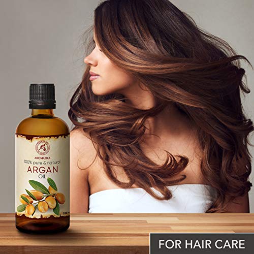 Argan Aceite 100ml - Argania Spinosa Kernel - Marruecos - 100% Puro y Natural - Cuidado para Сabello - Pelo - Piel - Rostro - Cuerpo - Argan Oil 100ml