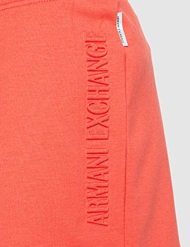 Armani Exchange Double Knit, Side Logo Pantalones Cortos, Rojo (Coral 1476), 42 (Talla del Fabricante: Medium) para Mujer