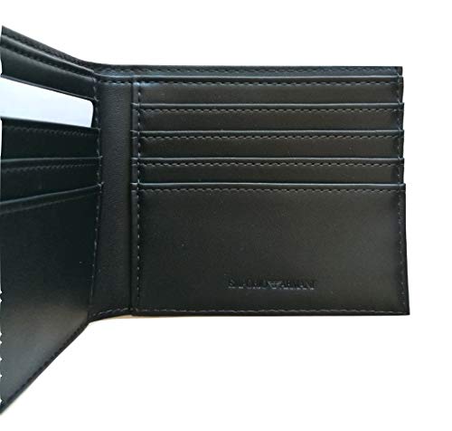 Armani Jeans Eagle Badge Bilfold Wallet One Size BLACK