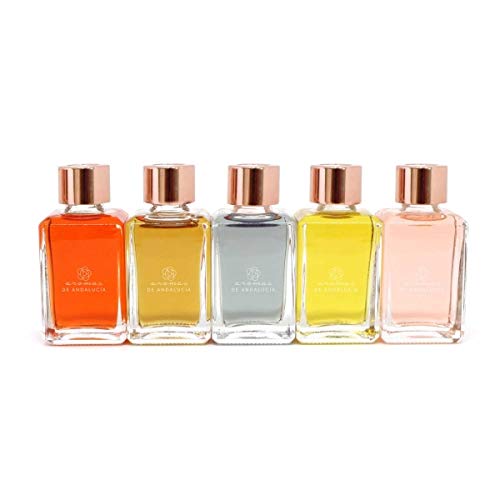 AROMAS DE ANDALUCIA, Ambientador, Mikado, Varillas, Colección Romance, Cristal, Fresa Cremosa, Tarta de Manzana, Frutos Silvestres, Flor de Vainilla, Rosas Frescas, 150ml 4.5x7.5x18 cm