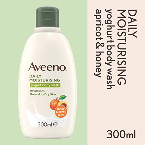 Aveeno Daily Hidratante yogur Body Wash, 300 ml, aroma de naranja y miel