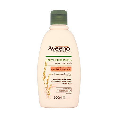 Aveeno Daily Hidratante yogur Body Wash, 300 ml, aroma de naranja y miel