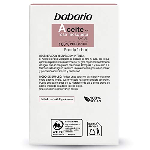 Babaria Aceite Facial Puro Rosa Mosqueta 30 ml