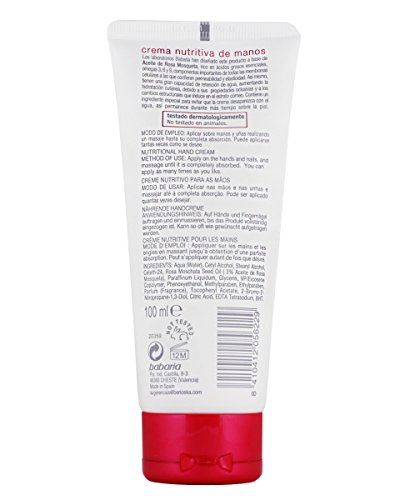 Babaria rosa mosqueta crema nutritiva de manos 100ml