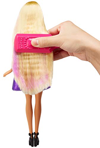 Barbie Muñeca Ondas y rizos , muñeca para peinar (Mattel DWK49)