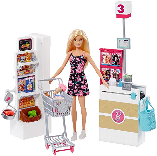 Barbie Muñeca vamos al supermercado, accesorios muñeca, regalo para niñas y niños 3-9 años (Mattel FRP01) , color/modelo surtido