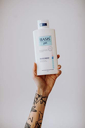 BASIS pH Set de gel de ducha, pH neutro, sin jabón y sin colorantes, paquete de 2 geles de ducha unisex (2 x 400 ml)