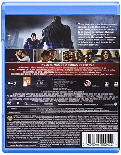 Batman V Superman: El Amanecer De La Justicia Blu-Ray + Copia Digital [Blu-ray]