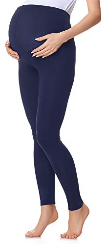 Be Mammy Leggins Premamá Embarazo Ropa Deporte BE20-230 (Azul Marino, L)