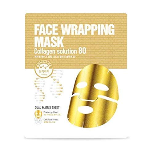 Berrisom Face Wrapping Mask Collagen Solution 80 Mascarilla de Doble Capa Facial Efecto Sauna con Colageno - 27 ml