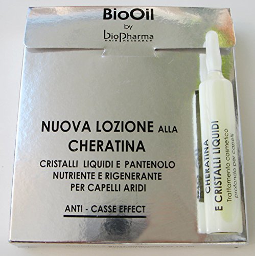 Bio Aceite Líquido cristales y Queratina Loción Para agotado y dañado pelo,