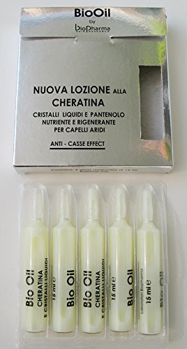 Bio Aceite Líquido cristales y Queratina Loción Para agotado y dañado pelo,